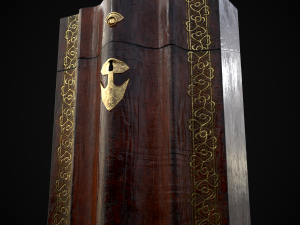 Antique Georgian Knife Box Modelo 3D