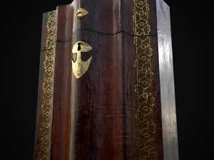 Antique Georgian Knife Box 3D Model