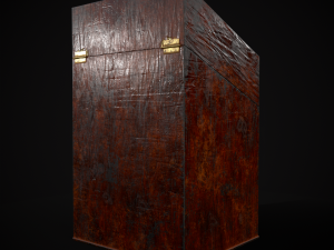 Antique Georgian Knife Box Modelo 3D