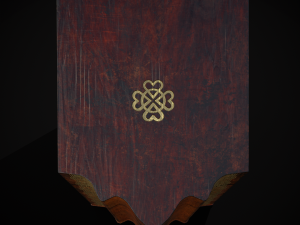 Antique Georgian Knife Box Modelo 3D