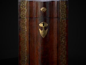 Antique Georgian Knife Box Modelo 3D