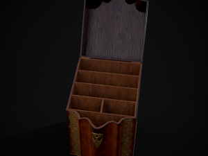 Antique Georgian Knife Box Modelo 3D