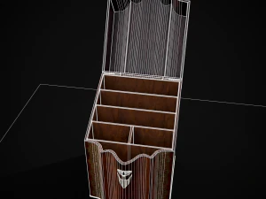 Antique Georgian Knife Box 3D Model