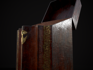 Antique Georgian Knife Box Modelo 3D