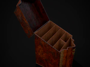 Antique Georgian Knife Box 3D Model