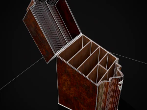 Antique Georgian Knife Box 3D Model