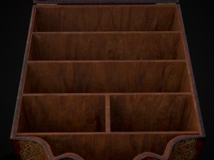 Antique Georgian Knife Box Modelo 3D
