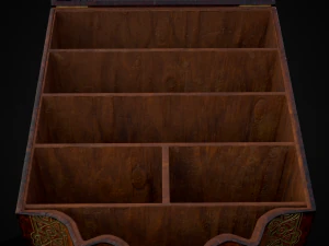 Antique Georgian Knife Box 3D Model