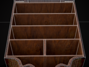 Antique Georgian Knife Box Modelo 3D