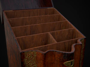 Antique Georgian Knife Box 3D Model