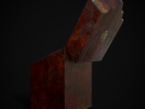 Antique Georgian Knife Box Modelo 3D