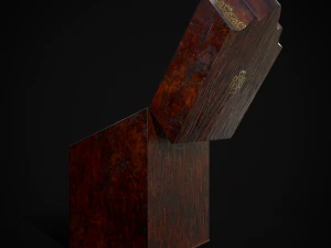 Antique Georgian Knife Box 3D Model