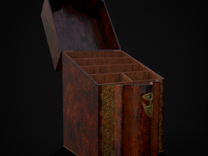 Antique Georgian Knife Box Modelo 3D
