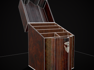 Antique Georgian Knife Box Modelo 3D