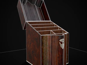 Antique Georgian Knife Box 3D Model