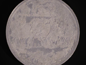 Plato de banquete bizantino de plata Modelo 3D