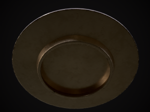 Silver Byzantine Banquet Plate Model 3D