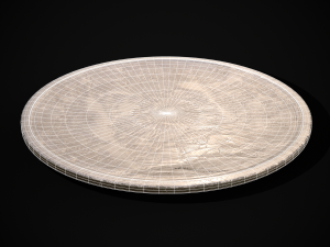 Silver Byzantine Banquet Plate Model 3D