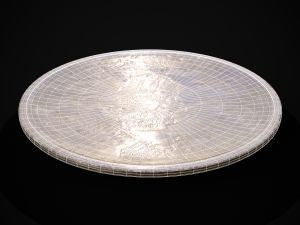 Silver Byzantine Banquet Plate Model 3D