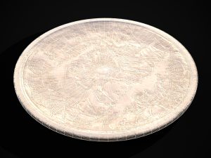 Silver Byzantine Banquet Plate Model 3D