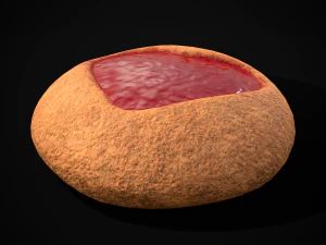 Jelly Heart Biscuit 3D Model