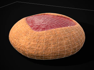 Jelly Heart Biscuit 3D Model