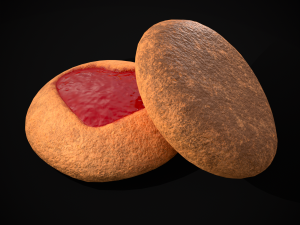 Jelly Heart Biscuit Modèle 3D