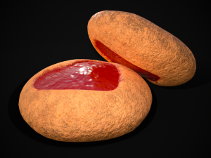 Jelly Heart Biscuit Modèle 3D