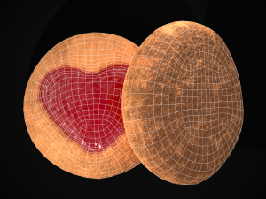 Jelly Heart Biscuit Modèle 3D
