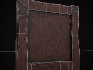 Four Wooden Valentines Picture Frames 3Dモデル