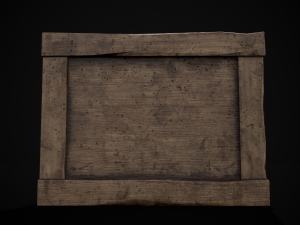 Four Wooden Valentines Picture Frames 3Dモデル