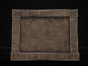 Four Wooden Valentines Picture Frames 3Dモデル