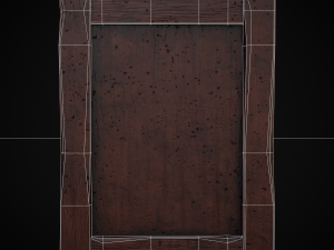 Four Wooden Valentines Picture Frames 3Dモデル