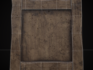 Four Wooden Valentines Picture Frames 3Dモデル