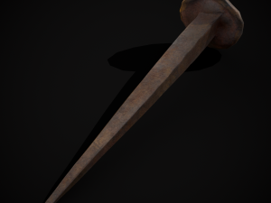 Old Rusting Medieval Nails 3D Model