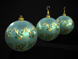 Bulbo de cervo e visco azul-petr&oacute;leo Modelo 3D