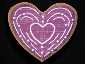 Heart Within A Heart Swirl Cookies 3D Модель