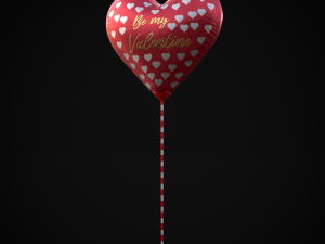 Be My Valentine Heart Balloon 3D Model