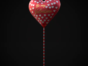 Sii il mio palloncino a forma di cuore per San Valentino Modello 3D