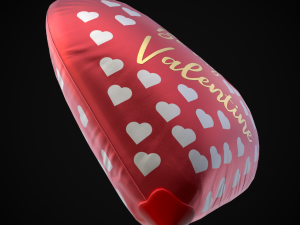 Be My Valentine Heart Balloon Modelo 3D