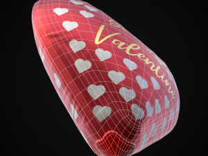 Be My Valentine Heart Balloon Modelo 3D