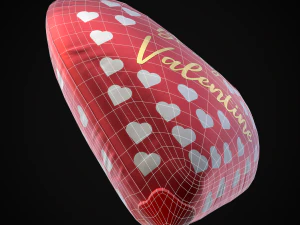 Be My Valentine Heart Balloon 3D Model