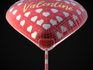 Be My Valentine Heart Balloon Modelo 3D