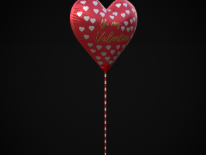 Be My Valentine Heart Balloon Modelo 3D