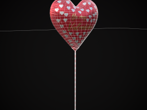 Be My Valentine Heart Balloon Modelo 3D
