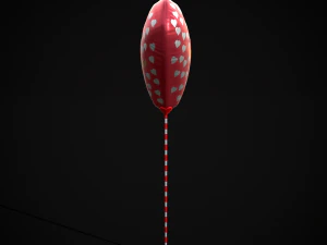 Be My Valentine Heart Balloon 3D Model