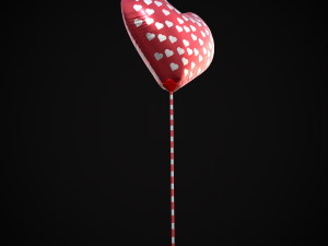 Be My Valentine Heart Balloon Modelo 3D