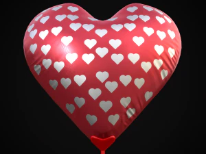 Be My Valentine Heart Balloon 3D Model