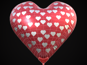 Be My Valentine Heart Balloon Modelo 3D