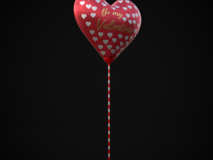 Be My Valentine Heart Balloon Modelo 3D